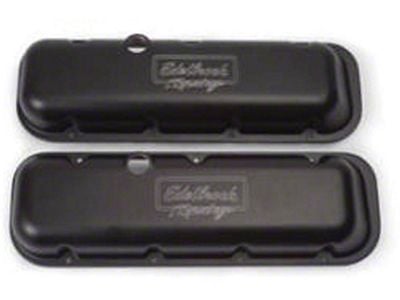 Edelbrock Victor Series Valve Covers for 396-502 Engines; Black (70-95 Camaro)