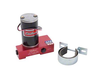 Edelbrock In-Line Red Electric Fuel Pump; 120 GPH (Universal; Some Adaptation May Be Required)