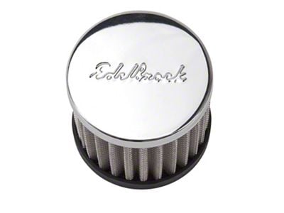 Edelbrock Circle Track Style Open Element Round Push-In Crankcase Breather