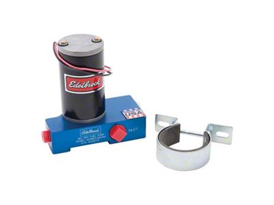 Edelbrock In-Line Blue Electric Fuel Pump; 160 GPH (Universal; Some Adaptation May Be Required)