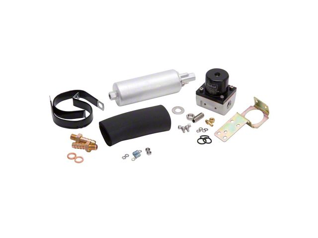Edelbrock In-Line Fuel Pump and Regulator Kit; 67 GPH (Universal; Some Adaptation May Be Required)