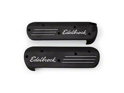 Edelbrock LS Series Coil Covers; Black (99-04 Corvette C5)