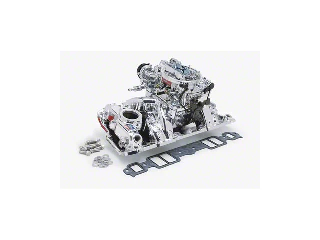 Edelbrock Performer Series Single-Quad Intake Manifold and Carburetor Kit for Big-Block Chevy Oval Port (06-13 Corvette C6 Z06)