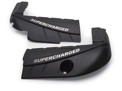 Edelbrock Supercharger Aluminum Coil Covers; Black (05-13 Corvette C6)