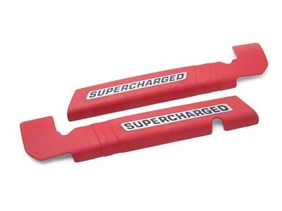 Edelbrock Supercharger Aluminum Coil Covers; Red (14-19 Corvette C7)
