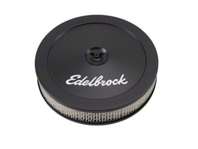 Edelbrock Pro-Flow 10-Inch Round Air Cleaner; Black