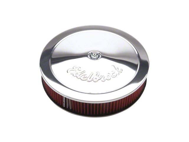 Edelbrock Pro-Flow 14-Inch Round Air Cleaner; Chrome