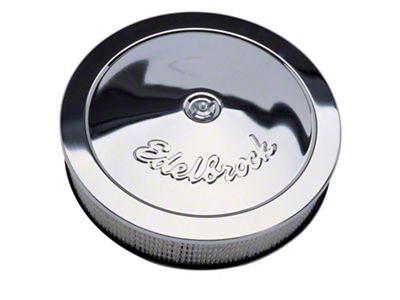 Edelbrock Pro-Flow 14-Inch Round Air Cleaner; Chrome