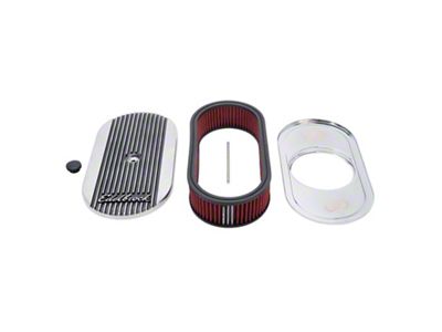 Edelbrock Elite 2 Series Oval Air Cleaner; Polished