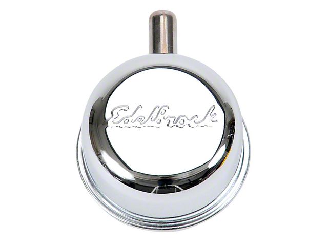 Edelbrock Signature Series Push-In Crankcase Breather with 90 Degree Vent Nipple; Chrome