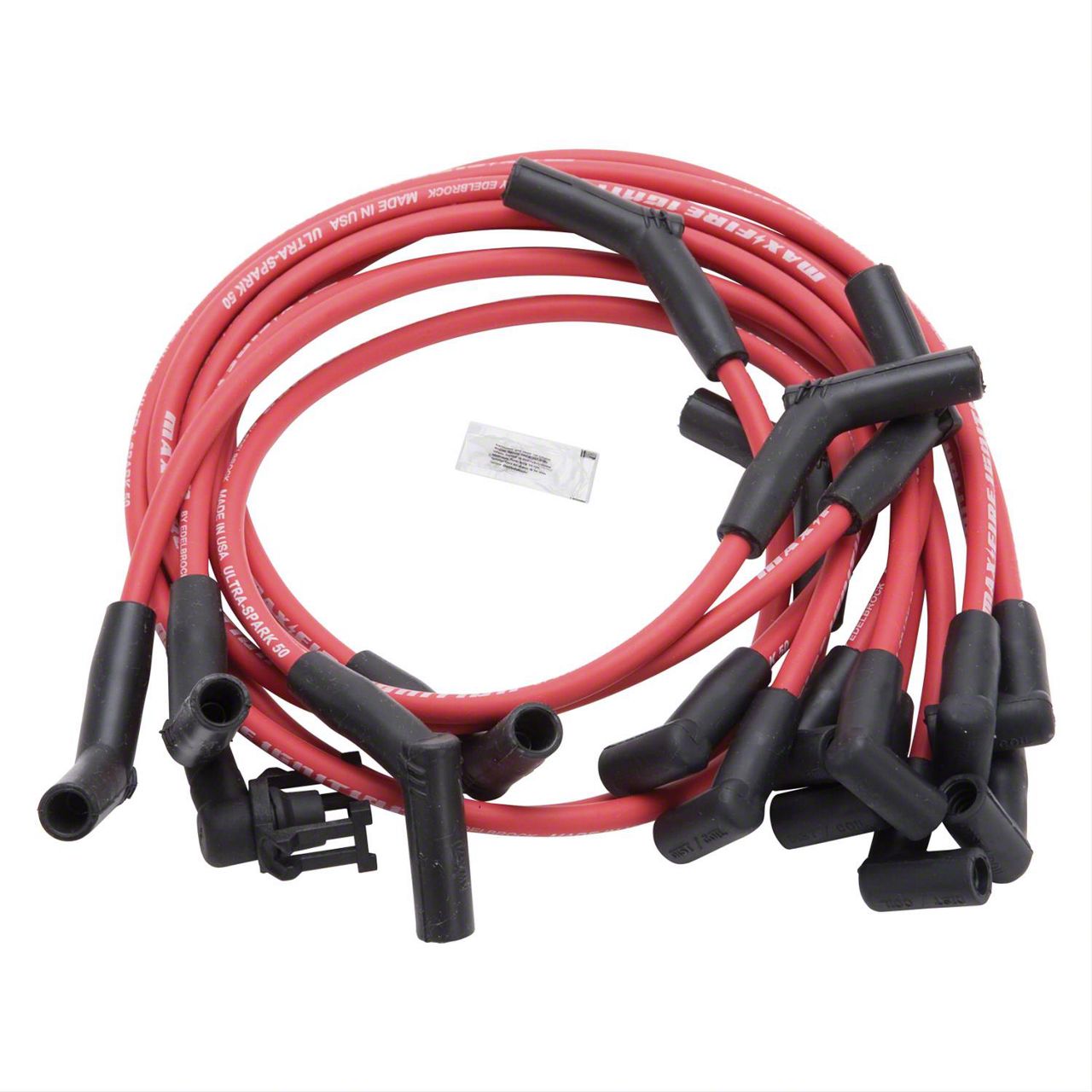 Edelbrock Mustang MaxFire High Performance Spark Plug Wires; Red 22714