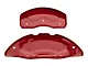 Brake Caliper Covers; Red; Front and Rear (18-20 Mustang GT w/o Performance Pack, EcoBoost w/ Performance Pack)