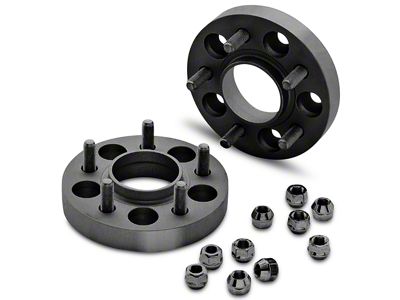 Eibach 25mm Pro-Spacer Hubcentric Black Wheel Spacers (15-24 Mustang, Excluding GT350 & GT500)