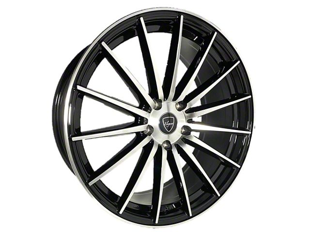 Elegant E007 Gloss Black Machined Wheel; 20x8.5 (05-09 Mustang)