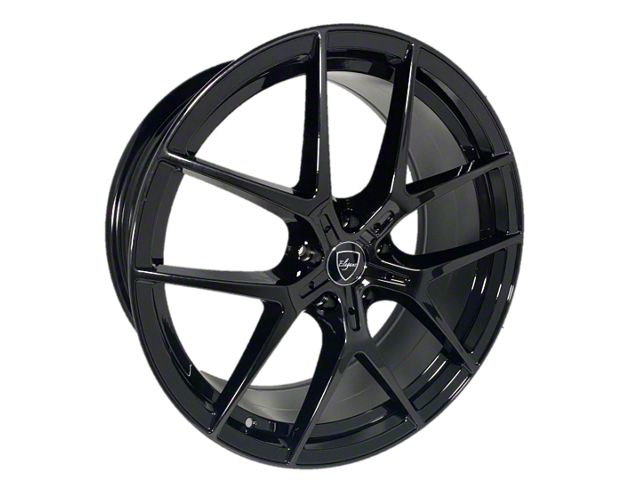 Elegant E017 Satin Black Wheel; 20x8.5 (05-09 Mustang)