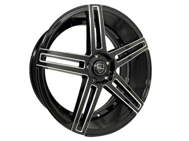 Elegant E018 Gloss Black Milled Wheel; 20x8.5 (10-14 Mustang)