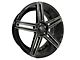 Elegant E018 Gloss Black Milled Wheel; 20x8.5 (10-14 Mustang)