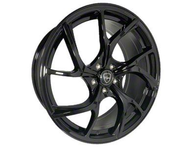 Elegant E008 Gloss Black Wheel; 20x8.5; 35mm Offset (24-25 Mustang)
