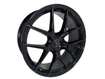 Elegant E017 Gloss Black Wheel; Rear Only; 20x10; 35mm Offset (16-24 Camaro)