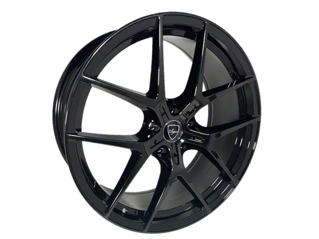 Elegant E017 Satin Black Wheel; 20x8.5 (16-24 Camaro)