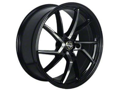 Elegant Sharp Gloss Black Milled Wheel; 20x8.5; 30mm Offset (16-24 Camaro)