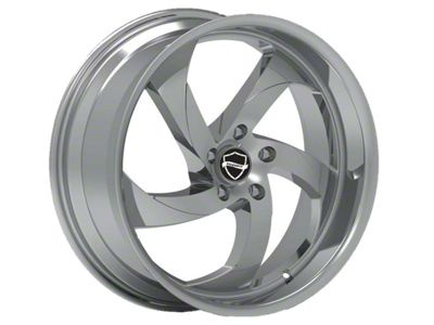 Elegant Danger Gloss Black with Candy Red Center Wheel; 22x9.5; 15mm Offset (08-23 RWD Challenger, Excluding Widebody)