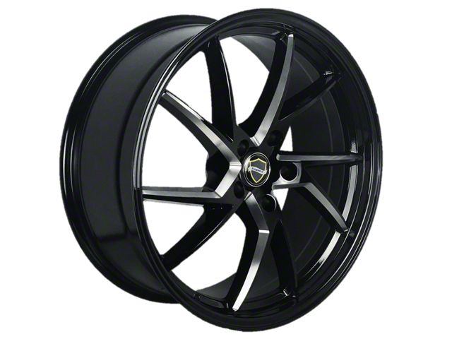 Elegant Sharp Gloss Black Milled Wheel; 20x8.5 (08-23 RWD Challenger, Excluding Widebody)