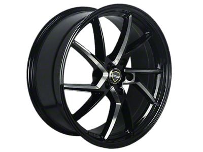 Elegant Sharp Gloss Black Milled Wheel; 20x8.5 (08-23 RWD Challenger, Excluding Widebody)