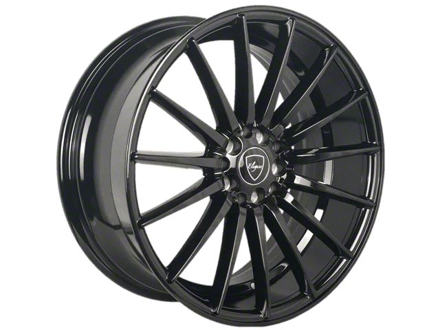 Elegant E007 Gloss Black Wheel; 20x8.5 (11-23 RWD Charger, Excluding Widebody)