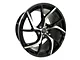 Elegant E008 Gloss Black Machined Wheel; 20x8.5 (15-23 Mustang GT, EcoBoost, V6)