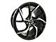 Elegant E008 Gloss Black Machined Wheel; Rear Only; 20x10 (15-23 Mustang GT, EcoBoost, V6)