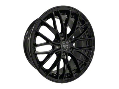 Elegant E010 Gloss Black Wheel; 20x8.5 (15-23 Mustang GT, EcoBoost, V6)