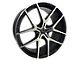 Elegant E017 Gloss Black Machined Wheel; 20x8.5 (15-23 Mustang GT, EcoBoost, V6)