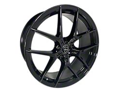 Elegant E017 Gloss Black Wheel; 20x8.5; 35mm Offset (15-23 Mustang GT, EcoBoost, V6)