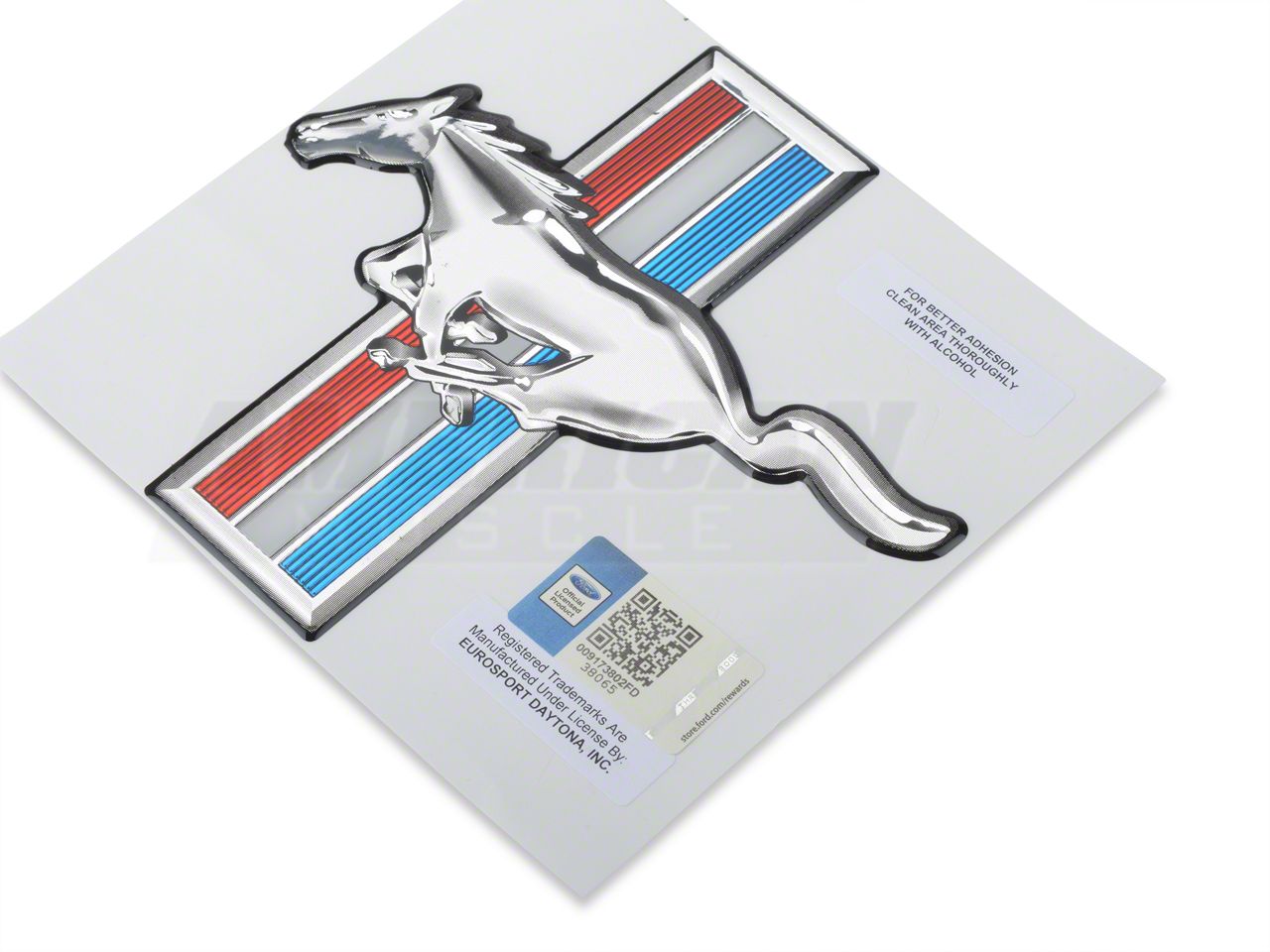 SpeedForm Mustang Embossed Tri-Bar Emblem 388735 (Universal; Some