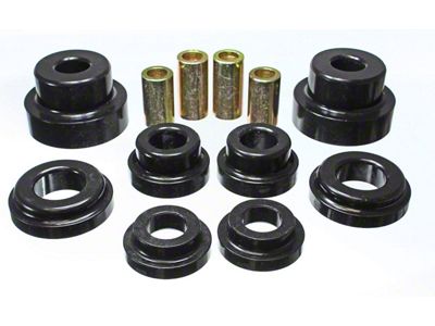 Rear Subframe Mount Bushings; Black (10-14 Camaro)