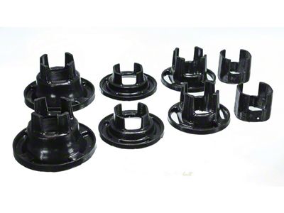 Rear Subframe Mount Inserts; Black (10-14 Camaro)