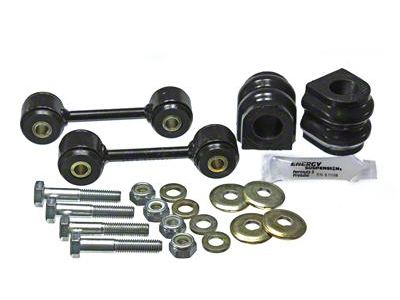 Rear Sway Bar and Endlink Bushings; 23mm; Black (2010 Camaro)