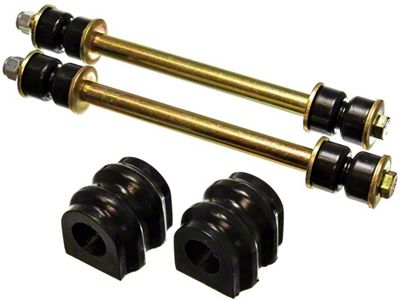 Rear Sway Bar and Endlink Bushings; 23mm; Black (11-12 Camaro)