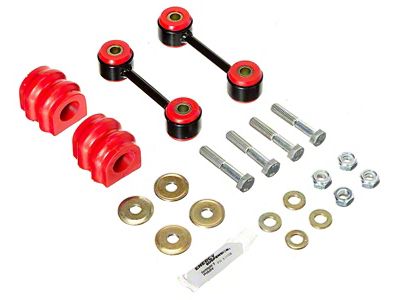 Rear Sway Bar and Endlink Bushings; 23mm; Red (2010 Camaro)