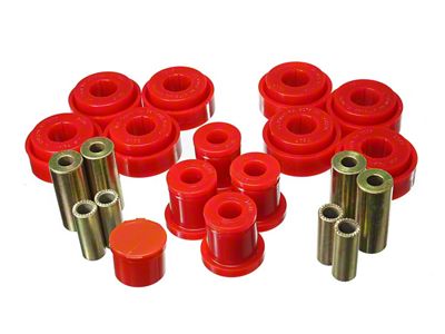 Front Control Arm Bushings; Black (08-10 Challenger)