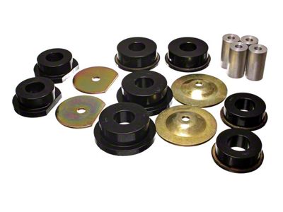 Rear Subframe Bushings; Black (08-14 Challenger)