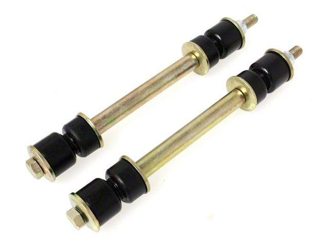 Adjust-A-Link Sway Bar Endlinks; Black (79-93 Mustang)