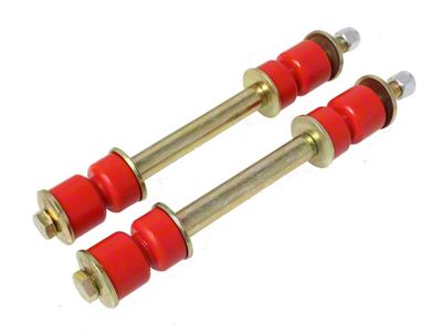 Adjust-A-Link Sway Bar Endlinks; Red (94-04 Mustang)