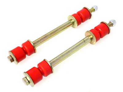 Adjust-A-Link Sway Bar Endlinks; Red (79-93 Mustang)