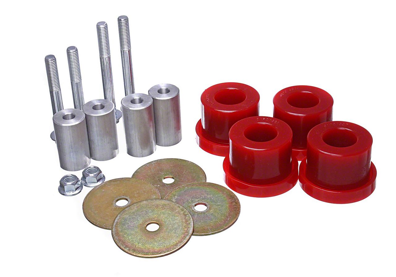 Differential Bushings; Red (15-24 Mustang, Excluding GT350 & GT500)