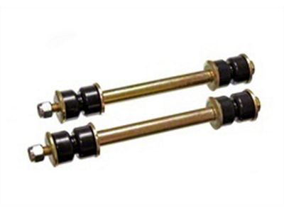 Fixed Length Sway Bar Endlinks; Black (79-93 Mustang)