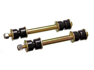 Fixed Length Sway Bar Endlinks; Black (94-04 Mustang)