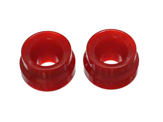 Front Control Arm Bump Stops; Red (83-98 Mustang)