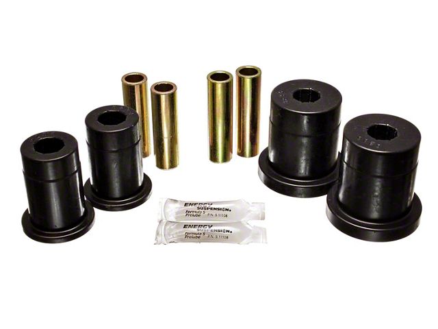 Front Control Arm Bushings; Black (79-93 Mustang)